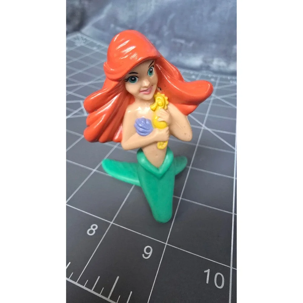 Disney The Little Mermaid Ariel PVC Figure Vintage Cake Topper Seahorse 3 inch